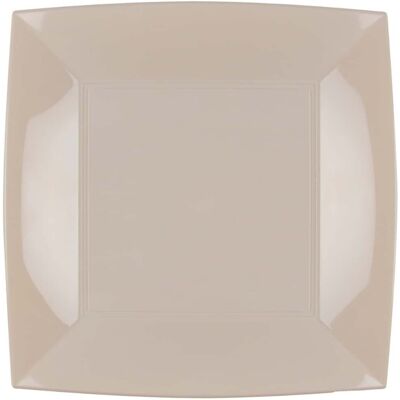 Gold Plast Vaisselle Étages Agréable Carrés Taupe Réutilisables 23x23 Cm 15pz Goldplast - - Publicité Gold Plast Vaisselle Étages Agréable Carrés Taupe Réutilisables 23x23 Cm 15pz Goldplast - - Publicité