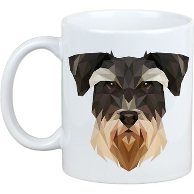 Schnauzer Géométrique Tasse Art-Chien - Publicité Schnauzer Géométrique Tasse Art-Chien - Publicité