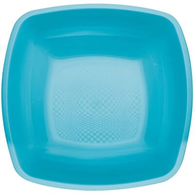 Gold Plast Assiettes Creuses Carrées Turquoise 18x18 Cm 12 Pz Goldplast - Fêtes Buffet - Publicité Gold Plast Assiettes Creuses Carrées Turquoise 18x18 Cm 12 Pz Goldplast - Fêtes Buffet - Publicité