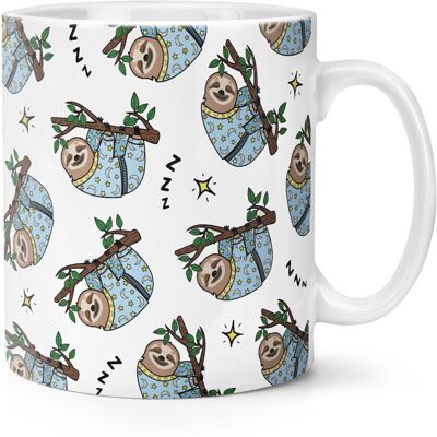 Gift Base Mug Tasse Animale Paresseux Avec Motif De Pyjama 10oz Drôle - Publicité Gift Base Mug Tasse Animale Paresseux Avec Motif De Pyjama 10oz Drôle - Publicité