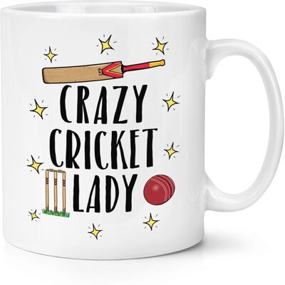 Gift Base Femme De Cricket Folle Tasse Mug 10oz - Sport Drôle - Publicité Gift Base Femme De Cricket Folle Tasse Mug 10oz - Sport Drôle - Publicité