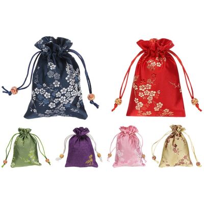 Uxcell 6pcs Sac Soie 4x5.5 Pouce Cordon, 6 Couleurs - Publicité Uxcell 6pcs Sac Soie 4x5.5 Pouce Cordon, 6 Couleurs - Publicité