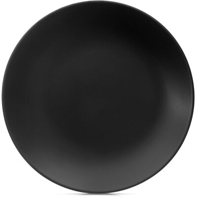 Artemis Grande Assiette Plate Pour Le Dîner, En Céramique Noire, 27 Cm - Publicité Artemis Grande Assiette Plate Pour Le Dîner, En Céramique Noire, 27 Cm - Publicité