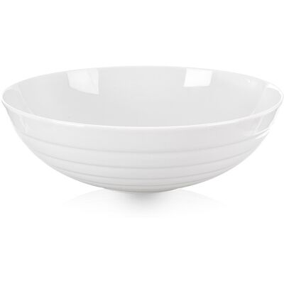 Artemis Grand Saladier En Porcelaine Blanche Pour Salades, Plats, Fruits, 2,5 L - Publicité Artemis Grand Saladier En Porcelaine Blanche Pour Salades, Plats, Fruits, 2,5 L - Publicité