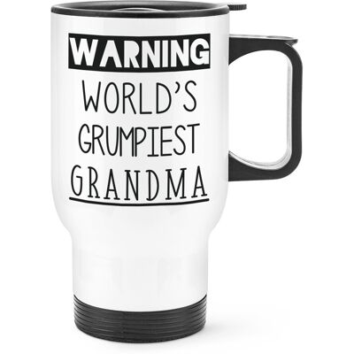 Gift Base Avertissement World'S Le Plus Grincheux Mamie Voyage Tasse Avec Anse Best Nana - Publicité Gift Base Avertissement World'S Le Plus Grincheux Mamie Voyage Tasse Avec Anse Best Nana - Publicité