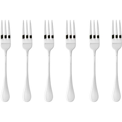 Sambonet - Bloom Fourchettes Douceur Set 6 Pièces Couverts Acier Inoxydable - Publicité Sambonet - Bloom Fourchettes Douceur Set 6 Pièces Couverts Acier Inoxydable - Publicité