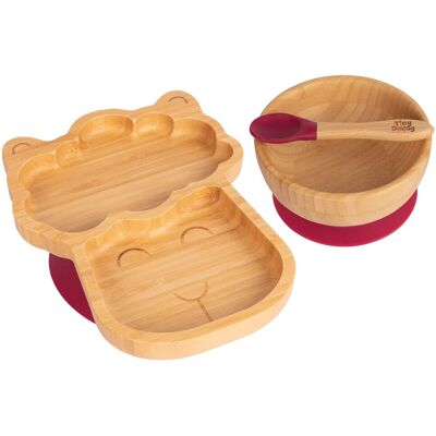 Tiny Dining - Lenny The Llama - Rouge - Bambou - Dinner Set - Publicité Tiny Dining - Lenny The Llama - Rouge - Bambou - Dinner Set - Publicité