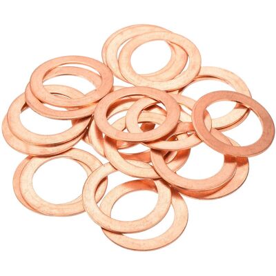 Uxcell 22 Pcs Rondelles Plates En Cuivre 22x32x1mm Pour Joint Plat - Publicité Uxcell 22 Pcs Rondelles Plates En Cuivre 22x32x1mm Pour Joint Plat - Publicité