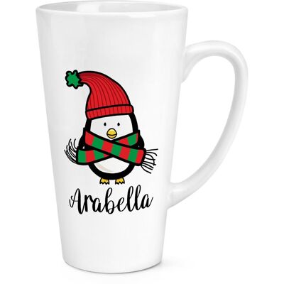 Gift Base Personnalisé Noël Pingouin 483ml Grand Latte Tasse Animal Enfants Fils Fille - Publicité Gift Base Personnalisé Noël Pingouin 483ml Grand Latte Tasse Animal Enfants Fils Fille - Publicité