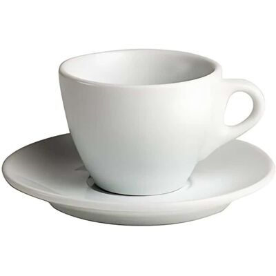 Set 6 Tasses Cappuccino Costarica 180 Cc Avec Soucoupe En Porcelaine - Tabletop - Publicité Set 6 Tasses Cappuccino Costarica 180 Cc Avec Soucoupe En Porcelaine - Tabletop - Publicité