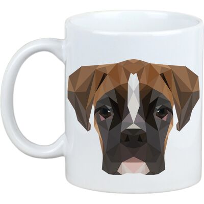Boxer Géométrique Tasse Art-Chien - Publicité Boxer Géométrique Tasse Art-Chien - Publicité