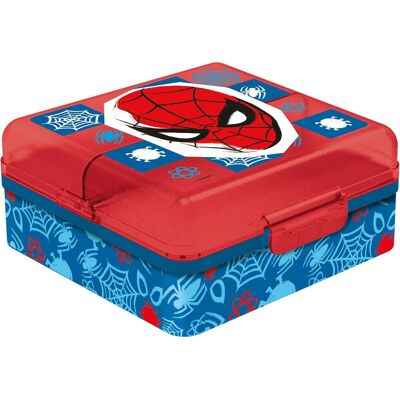 Tataway Marvel Boîte À Sandwich Spiderman En Plastique Rouge Pour Enfants - Publicité Tataway Marvel Boîte À Sandwich Spiderman En Plastique Rouge Pour Enfants - Publicité