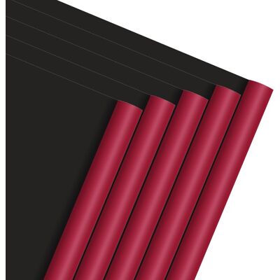 Uxcell 20 Feuilles Papier Cadeau Fleurs 21,5\\\" X 21,5\\\" Pour Rouge/noir - Publicité Uxcell 20 Feuilles Papier Cadeau Fleurs 21,5\\\" X 21,5\\\" Pour Rouge/noir - Publicité
