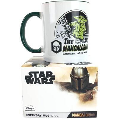 Pyramid Star Wars The Mandalorian Wherever I Go Unisexe Cup Multicolour, Ceramics, Multi - Publicité Pyramid Star Wars The Mandalorian Wherever I Go Unisexe Cup Multicolour, Ceramics, Multi - Publicité