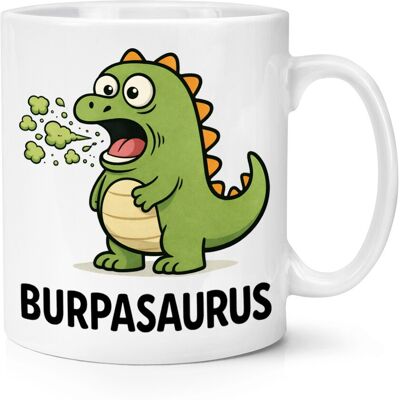 Gift Base Mug Dinosaure Burpasaurus 10oz Blanc En Céramique - Cadeau - Publicité Gift Base Mug Dinosaure Burpasaurus 10oz Blanc En Céramique - Cadeau - Publicité