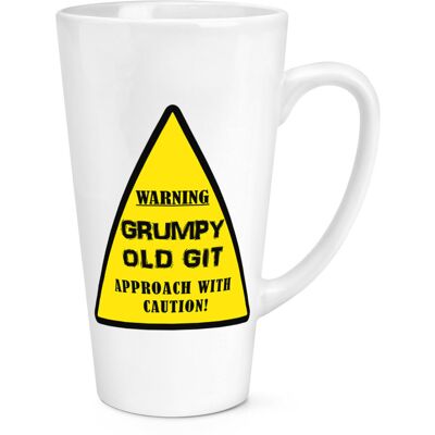 Gift Base Warning Grumpy Old Git Jaune 483ml Grand Latte Tasse - Papa De Père Jour Drôle - Publicité Gift Base Warning Grumpy Old Git Jaune 483ml Grand Latte Tasse - Papa De Père Jour Drôle - Publicité