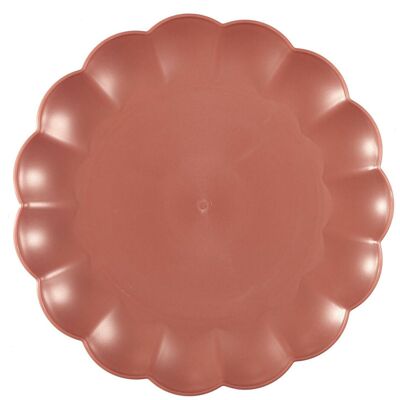 Sans Marque Assiette Plate Iris 25,5 Cm En Plastique Pp Rose - Publicité Sans Marque Assiette Plate Iris 25,5 Cm En Plastique Pp Rose - Publicité