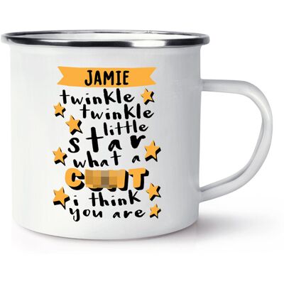 Gift Base Personnalisé Twinkle Little Star What A C Nt Émail Tasse Drôle Grossier - Publicité Gift Base Personnalisé Twinkle Little Star What A C Nt Émail Tasse Drôle Grossier - Publicité