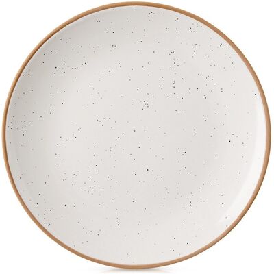 Sans Marque Assiette Plate En Céramique Beige, 27 Cm - Publicité Sans Marque Assiette Plate En Céramique Beige, 27 Cm - Publicité