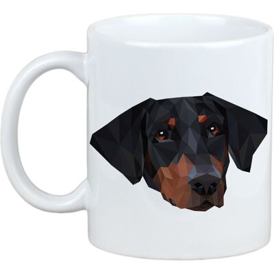 Gobelet Géométrique Dobermann Art-Chien - Publicité Gobelet Géométrique Dobermann Art-Chien - Publicité