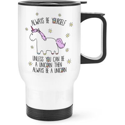 Gift Base Violet Licorne Always Be Yourself Traité Voyage Tasse - Verre Drôle - Publicité Gift Base Violet Licorne Always Be Yourself Traité Voyage Tasse - Verre Drôle - Publicité