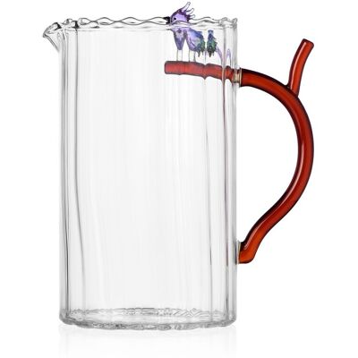 Ichendorf Talking Trees Brocca Avec Perroquet Bleu 1,5l Verre Borosilicate - Publicité Ichendorf Talking Trees Brocca Avec Perroquet Bleu 1,5l Verre Borosilicate - Publicité