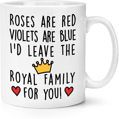 Gift Base Roses Sont Rouge Violets Bleu Congé Le Royal Famille 284ml Tasse Saint Valentin - Publicité Gift Base Roses Sont Rouge Violets Bleu Congé Le Royal Famille 284ml Tasse Saint Valentin - Publicité