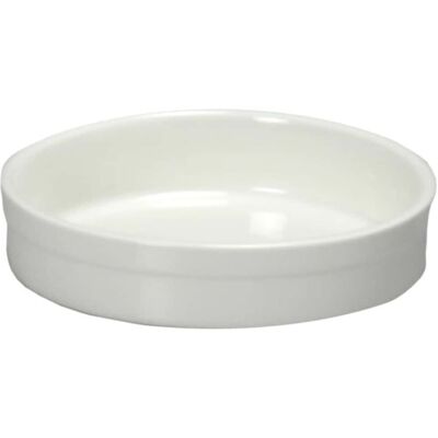 Coupelle Crème Catalane Blanche En Porcelaine Ø 11,8 Cm H. 2,8 - Medri - Publicité Coupelle Crème Catalane Blanche En Porcelaine Ø 11,8 Cm H. 2,8 - Medri - Publicité