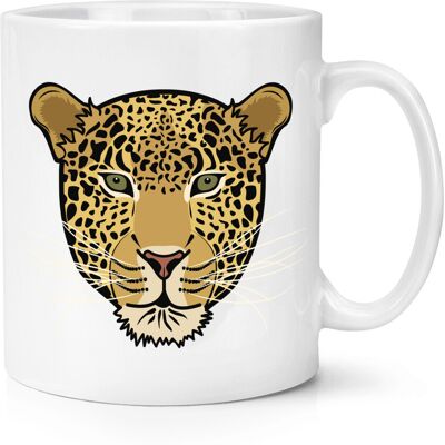 Gift Base Tasse Mug 10oz Visage De Léopard - Animal Drôle - Publicité Gift Base Tasse Mug 10oz Visage De Léopard - Animal Drôle - Publicité