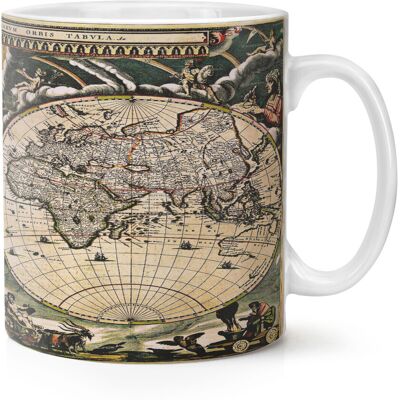 Gift Base Tasse Mug Vintage Carte Du Monde 10oz - Publicité Gift Base Tasse Mug Vintage Carte Du Monde 10oz - Publicité