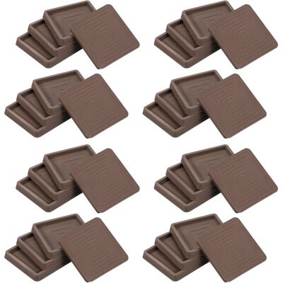 Uxcell 32 Pièces Pour Cups En Caoutchouc Carrés Pour Meubles, Marron (2.5 Pouces) - Publicité Uxcell 32 Pièces Pour Cups En Caoutchouc Carrés Pour Meubles, Marron (2.5 Pouces) - Publicité