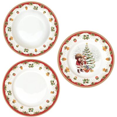 Easy Life Nostaligc Christmas Service Table Vaisselle Set 18 Pièces Porcelaine - Publicité Easy Life Nostaligc Christmas Service Table Vaisselle Set 18 Pièces Porcelaine - Publicité