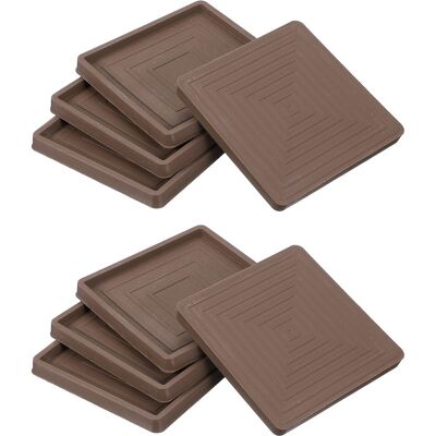 Uxcell 8 Pièces Pour Cups En Caoutchouc Carrés Pour Meubles, Marron (3.5 Pouces) - Publicité Uxcell 8 Pièces Pour Cups En Caoutchouc Carrés Pour Meubles, Marron (3.5 Pouces) - Publicité