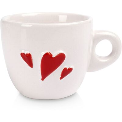Sans Marque Tasse À Expresso En Céramique Coeur 80 Ml - Publicité Sans Marque Tasse À Expresso En Céramique Coeur 80 Ml - Publicité
