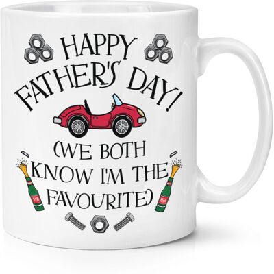 Gift Base Joyeuse Fête Des Pères Nous Savons Tous Que Je Suis Le Préféré Tasse Mug 10oz - Publicité Gift Base Joyeuse Fête Des Pères Nous Savons Tous Que Je Suis Le Préféré Tasse Mug 10oz - Publicité