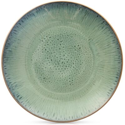 Sans Marque Assiette Plate En Céramique Verte Glaze 27 Cm - Publicité Sans Marque Assiette Plate En Céramique Verte Glaze 27 Cm - Publicité