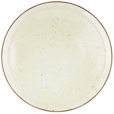 Assiette Pizza Poke Crème À Pois 33 Cm Porcelaine - Le Nouveau Coq - Publicité Assiette Pizza Poke Crème À Pois 33 Cm Porcelaine - Le Nouveau Coq - Publicité