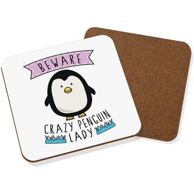 Gift Base Avertir Folle Dame Pingouin Sous-Verre Tapis À Boissons - Animal Drôle - Publicité Gift Base Avertir Folle Dame Pingouin Sous-Verre Tapis À Boissons - Animal Drôle - Publicité