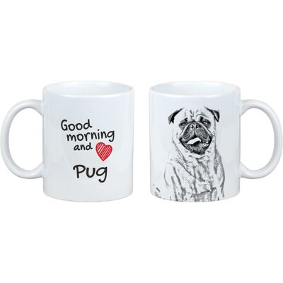 Mug Avec Chien Bonjour Art-Chien - Publicité Mug Avec Chien Bonjour Art-Chien - Publicité