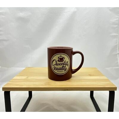 Maison Du Monde Mug \"Chocolate Quality\" Marron Céramique 9,5 X 8 Cm Env - Publicité Maison Du Monde Mug \"Chocolate Quality\" Marron Céramique 9,5 X 8 Cm Env - Publicité