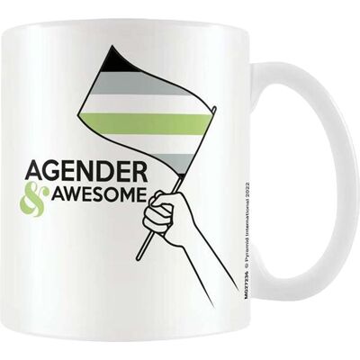 Pyramid International Agender Mug One Size White/black/green - Publicité Pyramid International Agender Mug One Size White/black/green - Publicité