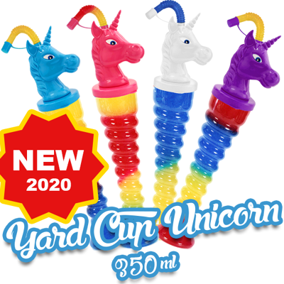 Icecup Tasses Gadoue Slush Yard Cups Licorne 350ml Boîte 144 / 1.18€ Pièce Mix Couleurs - Publicité Icecup Tasses Gadoue Slush Yard Cups Licorne 350ml Boîte 144 / 1.18€ Pièce Mix Couleurs - Publicité