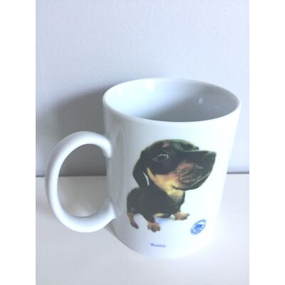 Opo 10 Tasse Mug En Céramique, Décor Chiens, Contenance Standard 32cl, H10x7 Cms - Publicité Opo 10 Tasse Mug En Céramique, Décor Chiens, Contenance Standard 32cl, H10x7 Cms - Publicité