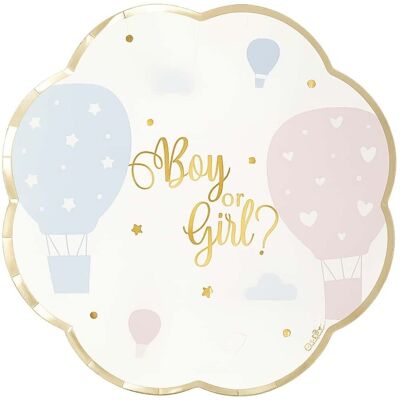 Vaisselle Boy Or Girl Papier Cartonné Bleu Et Rose Ø 20 Cm 8 Pz - Givi - Sexe - Publicité Vaisselle Boy Or Girl Papier Cartonné Bleu Et Rose Ø 20 Cm 8 Pz - Givi - Sexe - Publicité