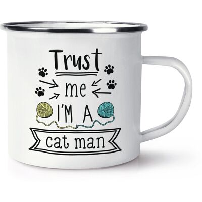 Gift Base Trust Me I'M A Chat Homme Émail Tasse Favourite Meilleur Drôle Blague - Publicité Gift Base Trust Me I'M A Chat Homme Émail Tasse Favourite Meilleur Drôle Blague - Publicité