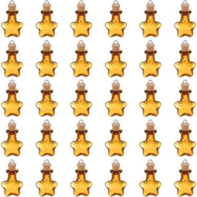 Uxcell 30 Pcs Petites Bouteilles En Verre Étoiles Mini Avec Bouchon Liège Œillet - Publicité Uxcell 30 Pcs Petites Bouteilles En Verre Étoiles Mini Avec Bouchon Liège Œillet - Publicité