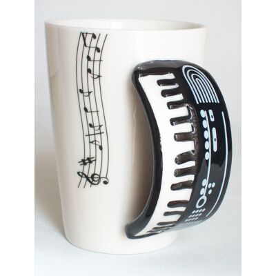 Gadget Master Mug Avec Anse En Forme De Clavier De Piano - Publicité Gadget Master Mug Avec Anse En Forme De Clavier De Piano - Publicité