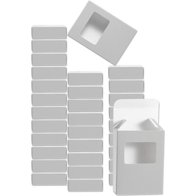 Uxcell 32 Pièces Boîtes Pour Savon 2.6x3.5x1.2 Pouce Avec Fenêtre (Rectangle, Argenté) - Publicité Uxcell 32 Pièces Boîtes Pour Savon 2.6x3.5x1.2 Pouce Avec Fenêtre (Rectangle, Argenté) - Publicité