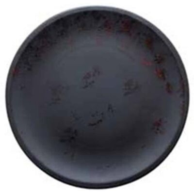 Assiette Plate Amazon Noire Et Rouge En Porcelaine Ø 20 Cm Morini - Publicité Assiette Plate Amazon Noire Et Rouge En Porcelaine Ø 20 Cm Morini - Publicité