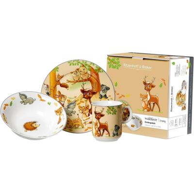 Service de vaisselle enfant Ritzenhoff & Breker - Animaux de la forêt - Porcelaine pour enfants - Publicité Service de vaisselle enfant Ritzenhoff & Breker - Animaux de la forêt - Porcelaine pour enfants - Publicité